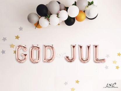 Picture of GOD JUL Rose gold Balloons