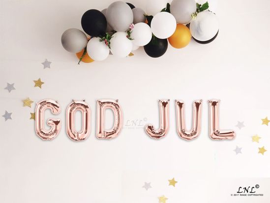 Picture of GOD JUL Rose gold Balloons