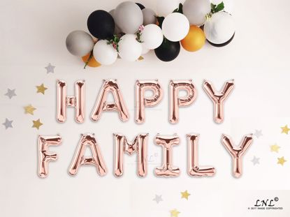 Picture of HAPPY FAMILY Rose gold Balloons