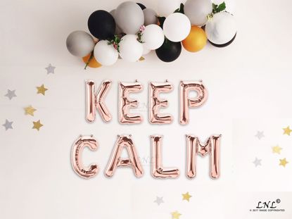 Picture of KEEP CALM Rose gold Balloons