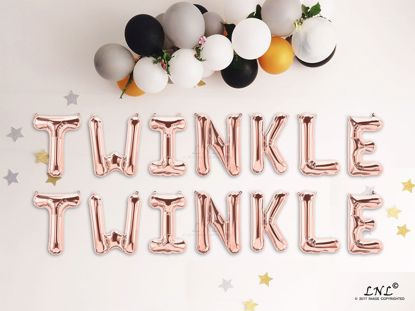 Picture of TWINKLE TWINKLE Rose gold Balloons
