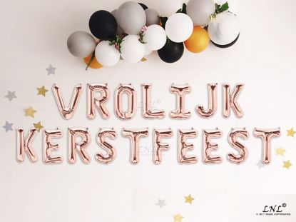 Picture of VROLIJC KERSTFEEST Rose gold Balloons