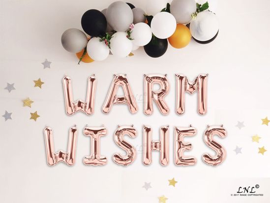 Picture of WARM WISHES Rose gold Balloons