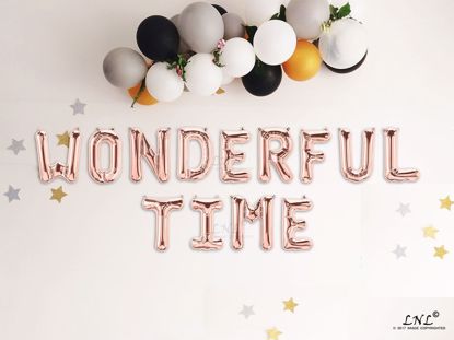 Picture of WONDERFUL TIME Rose gold Balloons
