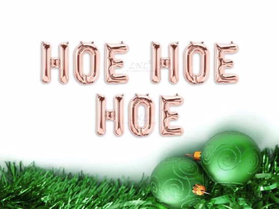 Picture of HOE HOE HOE Rose gold Balloons