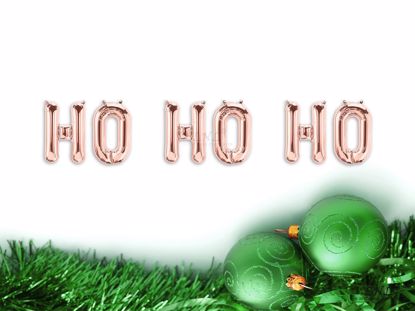 Picture of HO HO HO Rose gold Balloons