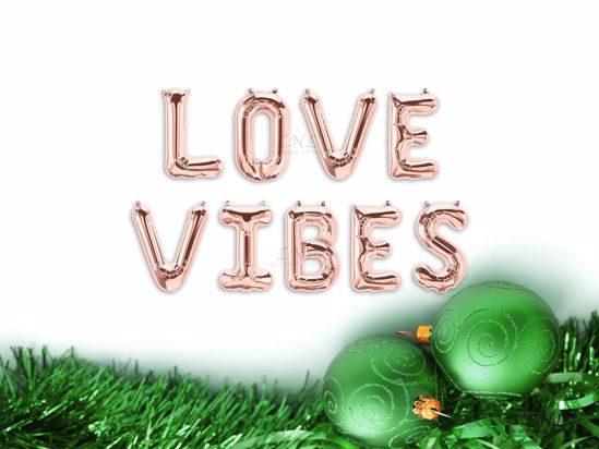 Picture of LOVE VIBES Rose gold Balloons