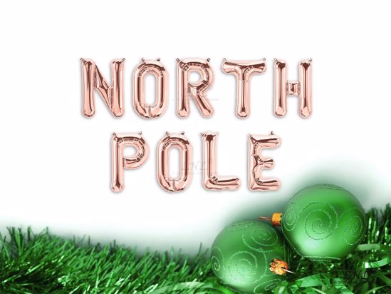Picture of NORTH POLE Rose gold Balloons