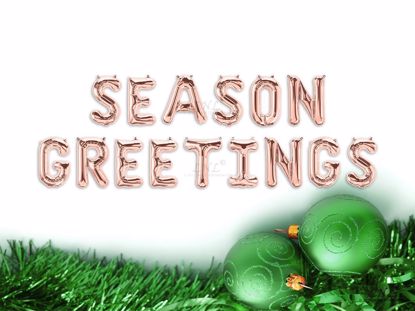Picture of SEASON GREETINGS Rose gold Balloons