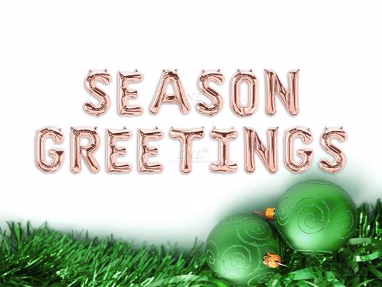 Picture of SEASON GREETINGS Rose gold Balloons