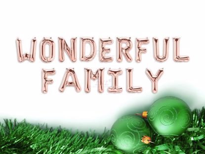 Picture of WONDERFUL FAMILY Rose gold Balloons