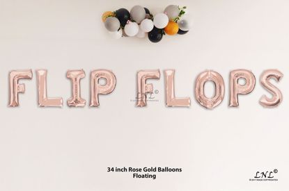 Picture of FOREVER Rose Gold Letters 34 Inch Foil Balloons