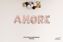 Picture of AMORE Rose Gold Letters 34 Inch Foil Balloons