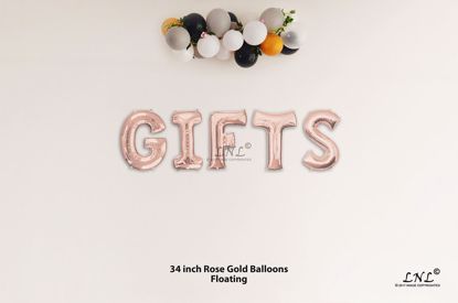 Picture of GIFTS Rose Gold Letters 34 Inch Foil Balloons