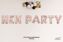 Picture of HEN PARTY Rose Gold Letters 34 Inch Foil Balloons