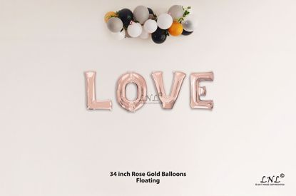 Picture of LOVE Rose Gold Letters 34 Inch Foil Balloons