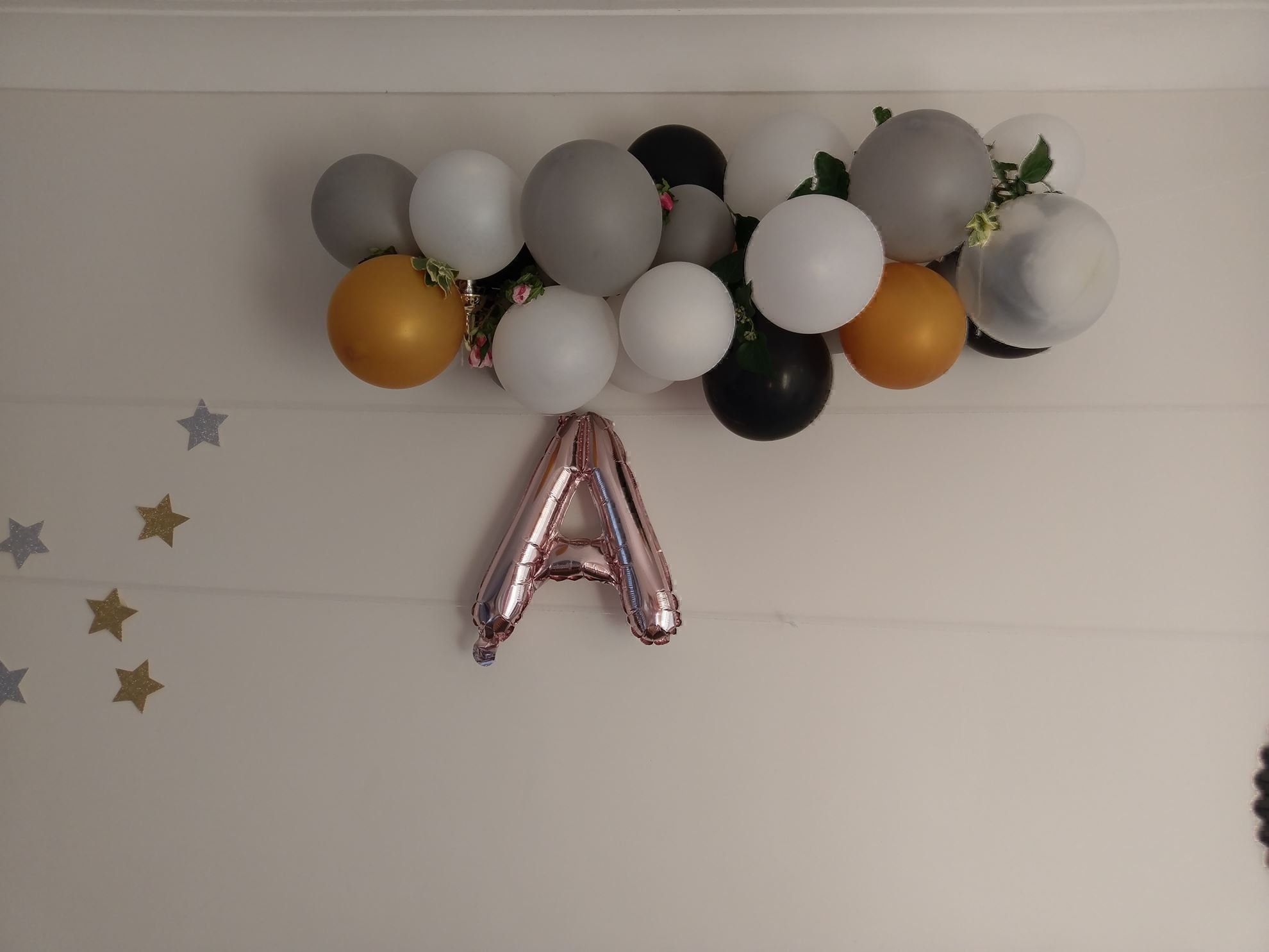 Letter balloons near shop me