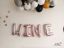 Picture of WINE   Rose Gold Silver Letter Balloons