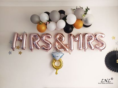 Picture of MR&MRS Balloons Rose Gold Letters