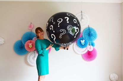Picture of Question Mark Gender Reveal Balloons Boy or Girl Baby Shower Confetti