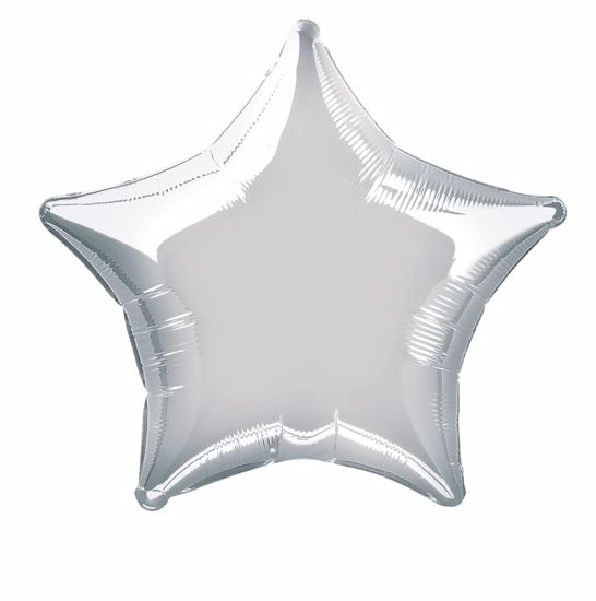 Picture of Silver Star Balloons