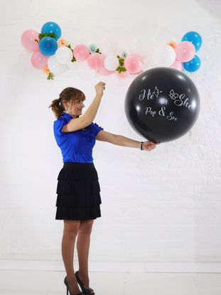 Picture of He or She  Gender Reveal Balloon Confetti Blue Pink - WholeSale