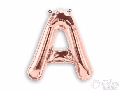 Rose gold foil balloon letter