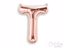 Rose gold foil balloon letter T