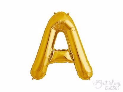 Gold foil balloon letter A
