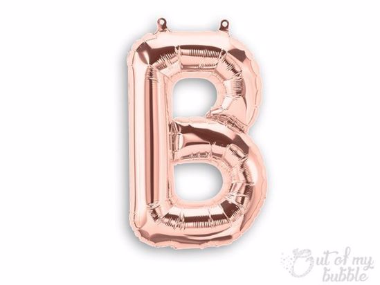 Silver foil balloon letter B
