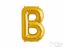 Gold foil balloon letter B
