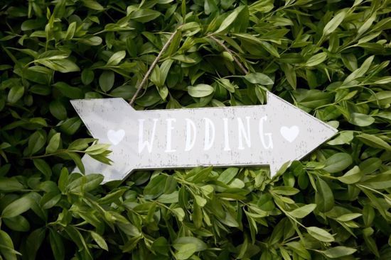 Picture of Wedding Sign Wooden Rustic