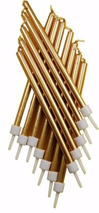 Picture of Gold Candles birthday 10 cm