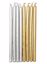 Picture of Gold Silver Candles birthday 10 cm