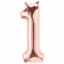 Picture of ROSE GOLD BALLOONS NUMBER 1 / 40 in HELIUM