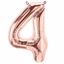Picture of ROSE GOLD BALLOONS NUMBER 4 / 40 in HELIUM