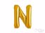 Gold foil balloon letter N