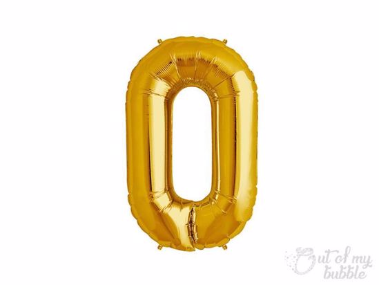 Gold foil balloon letter O
