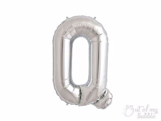Silver foil balloon letter Q