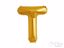 Gold foil balloon letter T