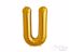 Gold foil balloon letter U
