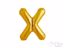 Gold foil balloon letter X