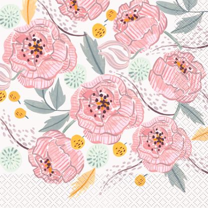 Picture of Floral Napkins Rustic Wedding
