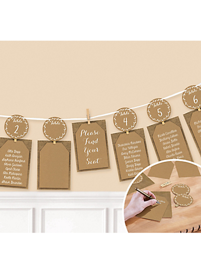 Picture of Rustic Wedding Chart Seating Garland