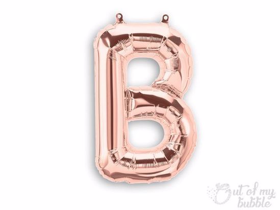 Silver foil balloon letter B