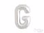 Silver foil balloon letter G