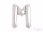 Silver foil balloon letter M