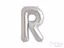 Silver foil balloon letter R