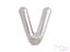 Silver foil balloon letter V