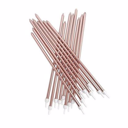 Picture of Rose Gold Candles Birthday Engaged